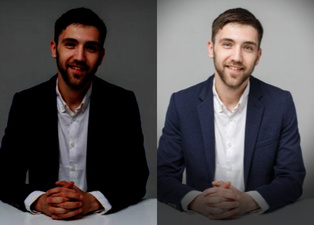 Visuel de référence : utilisation sans / avec lampe VISIOLIGHT