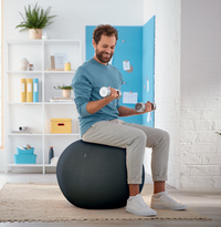Symbolbild: zeigt das Produkt in der Anwendung als Gymnastikball