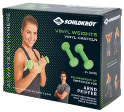 Vinyl-Hanteln, 0,5 kg - Verpackung