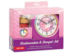 Symbolbild: Kinderwecker & Stempel-Set, Verpackung