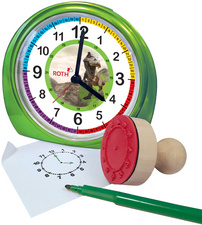 Kinderwecker & Stempel-Set "Tyrannosaurus"