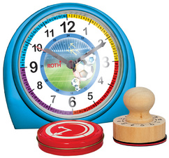Symbolbild: Kinderwecker & Stempel-Set, Stempelkissen