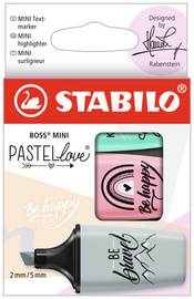 Surligneur BOSS(R) MINI Pastellove 2.0, étui de 3 (55500608)