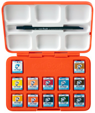 Pocket box aquarelle Van Gogh x "Autoportrait", ouverte