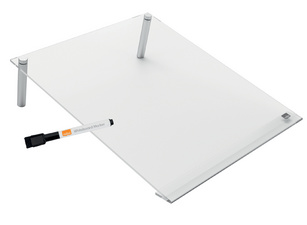 Tableau blanc bloc-notes acrylique, marqueur incl.