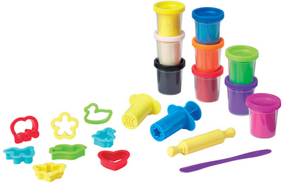 Kit de pâte à modeler avec accessoires, contenu
