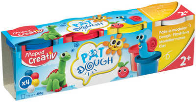 Spielknete-Set, Standard-Farben, 4er Kartonmanschette
