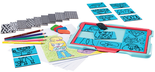 Zeichentisch TEXTUR ART FASHION, Inhalt