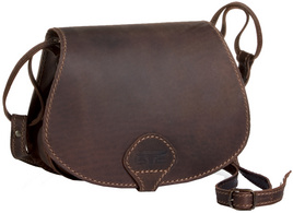 Sac pour femme ALLISON, marron foncé mat