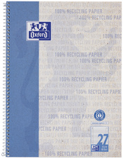 Collegeblock Recycling, blau