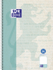 Collegeblock Recycling, türkis