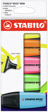 Textmarker BOSS(R) MINI, 5er Kartonetui (55500658)