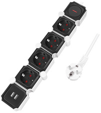 Bloc multiprises flexible