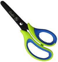 Ciseaux ergonomiques, vert/bleu
