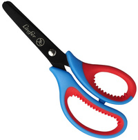 Ciseaux ergonomiques, bleu/rouge