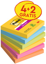 Haftnotizen super sticky notes, Carnival Collection, Vorteilspack