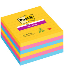 Bloc-note adhésif super sticky notes, 101 x 101 mm