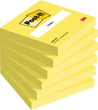  Haftnotizen notes,  76 x 76 mm, gelb