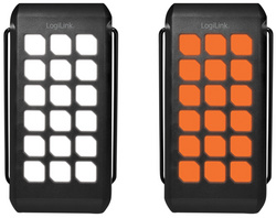 Visuel de référence : montre le produit en utilisation avec les LED blanches et orange