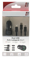 USB-KFZ-Ladegerät "3-in-1", Verpackung