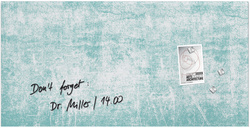  Visuel de référence : Tableau magnétique en verre artverum Turquoise Wall