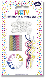 Set bougies d'anniversaire II, 37 pièces