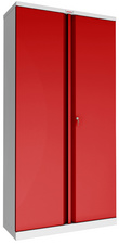 Aktenschrank SCL1491, lichtgrau / rot
