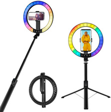 Smartphone-Ringlicht-Stativ, mit Selfie-Stick-Stativ