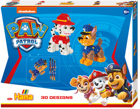 Perles à repasser midi 3D "Paw Patrol", grande boîte cadeau