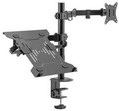 Universal Monitorarm mit Notebookhalterung