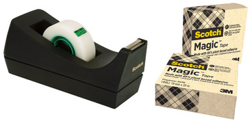   Tischabroller C38 inkl. 3 Rollen Klebefilm "A Greener Choice"
