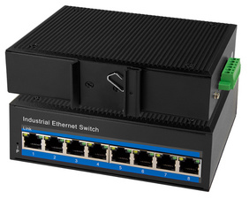 Industrial Fast Ethernet POE Switch, 8-Port, Unmanaged