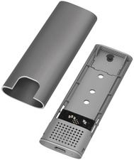 Boîtier externe pour SSD M.2 NVMe PCIe & SATA, ouvert