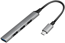 USB 3.2 Gen 1 Slim-Hub, 4 Port - Aluminiumgehäuse