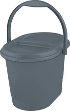 Bio-Abfalleimer "elsa eco", eco-grey