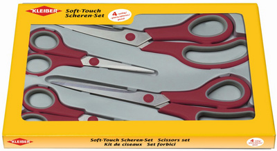 Scheren-Set, rot