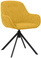 Fauteuil tournant SIRA, jaune