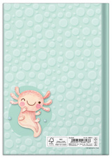 Notizbuch "Axolotl", Rückseite