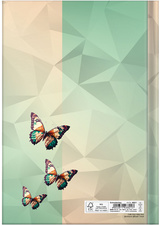 Notizbuch "Schmetterling", Rückseite