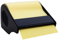 Recycling-Haftnotizen auf der Rolle, gelb