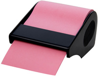 Recycling-Haftnotizen auf der Rolle, pink
