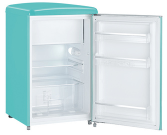 Retro-Tischkühlschrank KS 8834, geöffnet