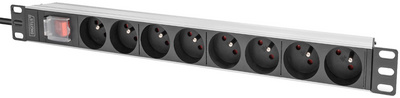 19" Steckdosenleiste mit Schalter