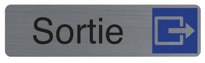 Plaque de signalisation "Sortie"