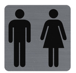 Hinweisschild "Toilettes Dame/Homme"
