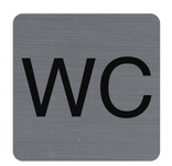 Hinweisschild "WC"