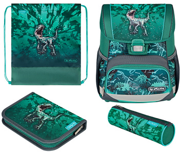 Schulranzen Loop Plus "Green Rex" inkl. Zubehör