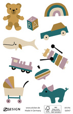 Papier-Sticker "Babyspiel"