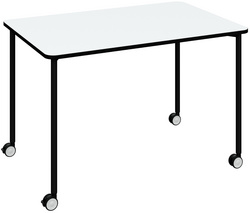 Mobiler Tisch FLEX OFFICE, weiß