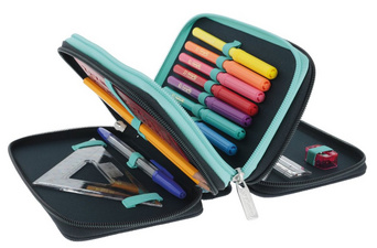 Schüleretui TriCase "Happy Lions", offen